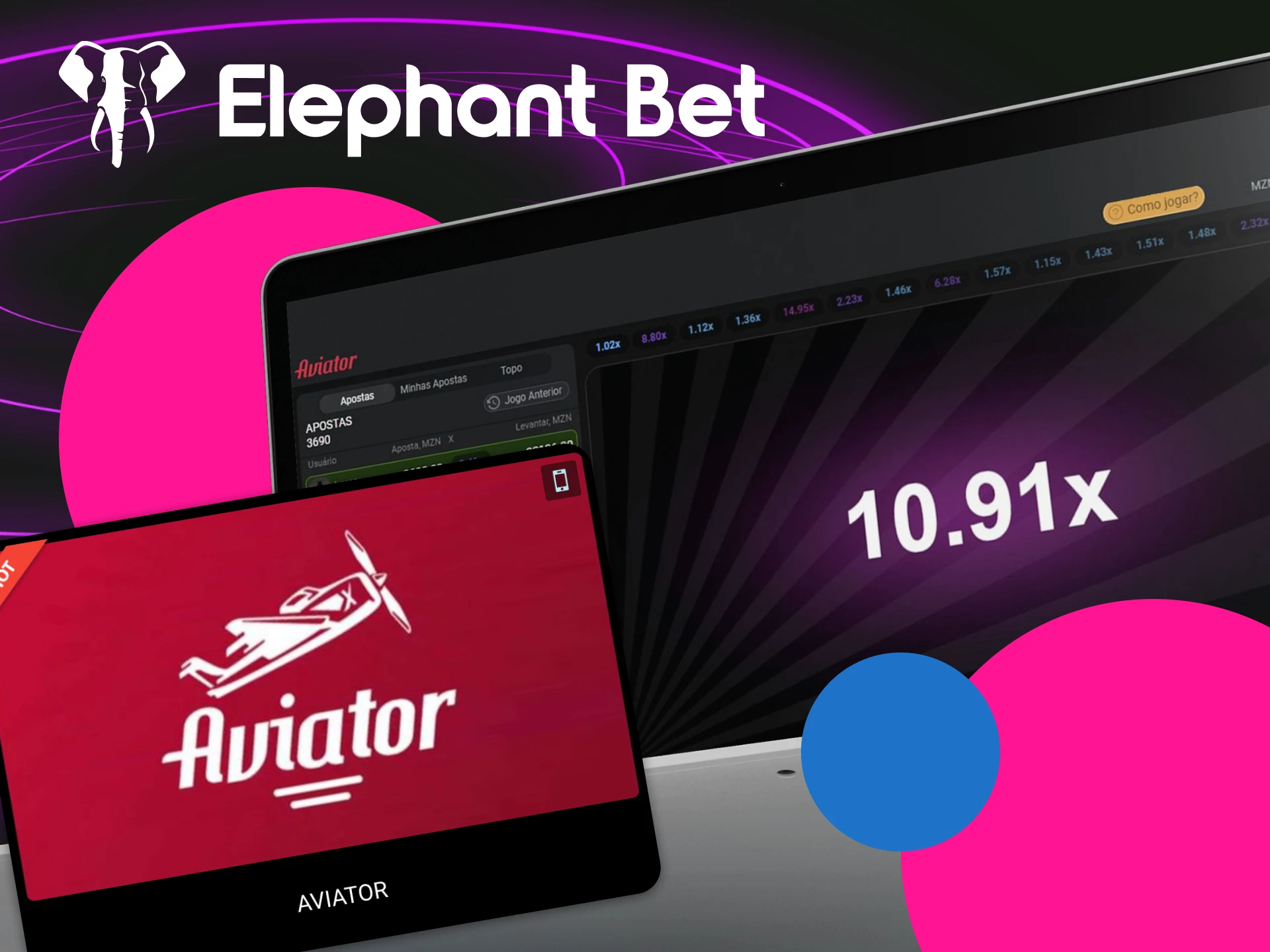 Depois de criar conta e login no Elephant Bet, pode jogar a versão de demo do Aviator.