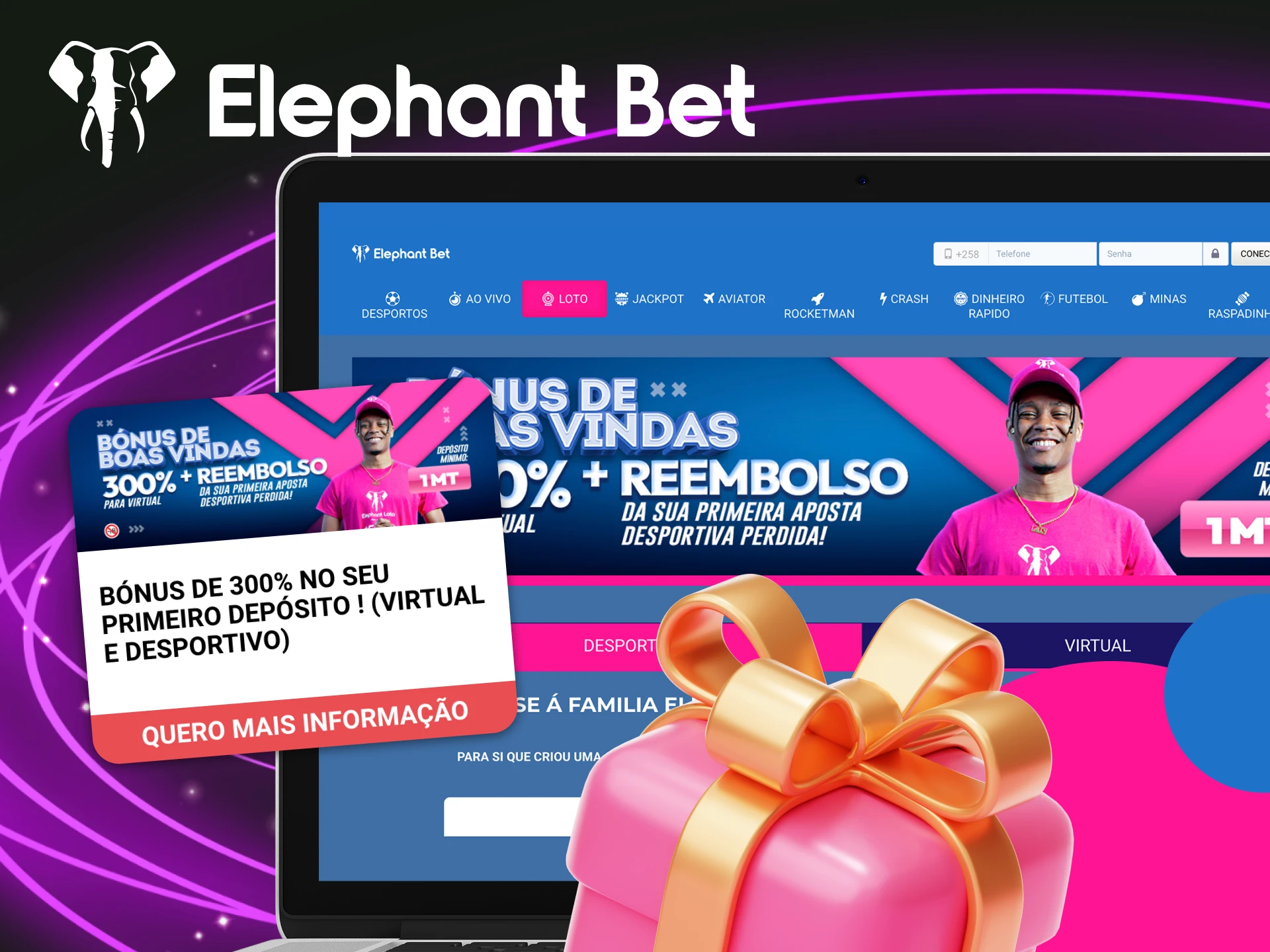 O que é o Bónus de Primeiro Depósito de Desportos e como posso obtê-lo no casino online Elephant Bet.