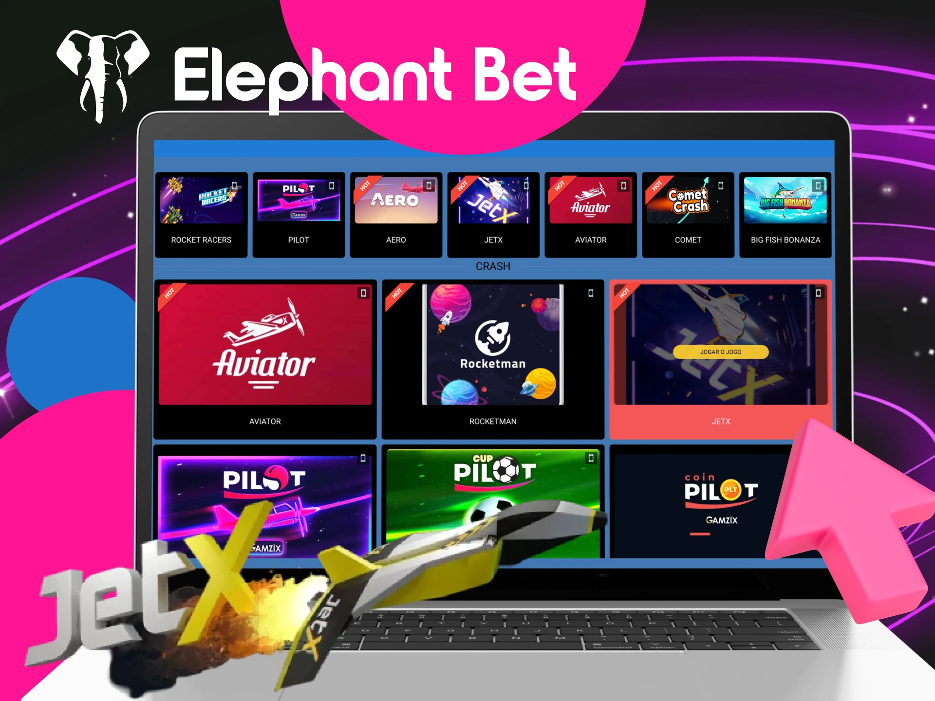 Quais sao as regras do jogo JetX no site do cassino online Elephant Bet.