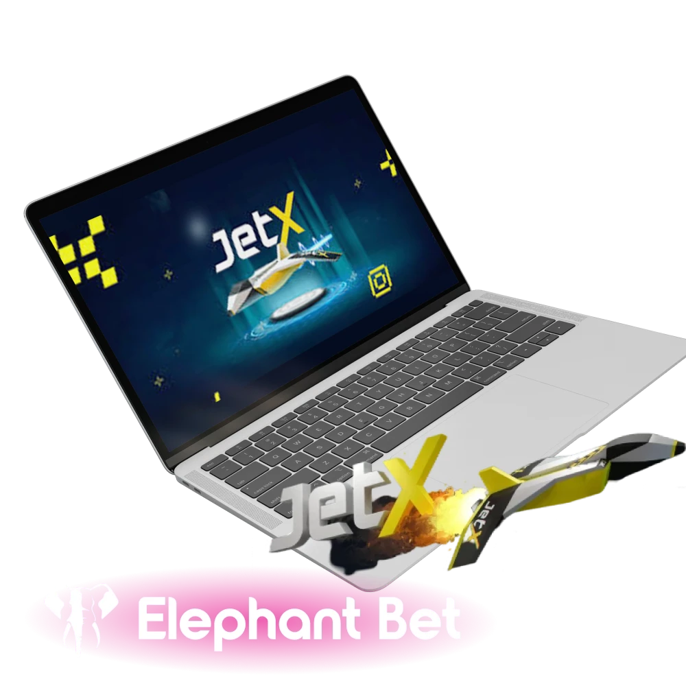 Experimente a sua mão no jogo JetX no sítio Web da Elephant Bet.