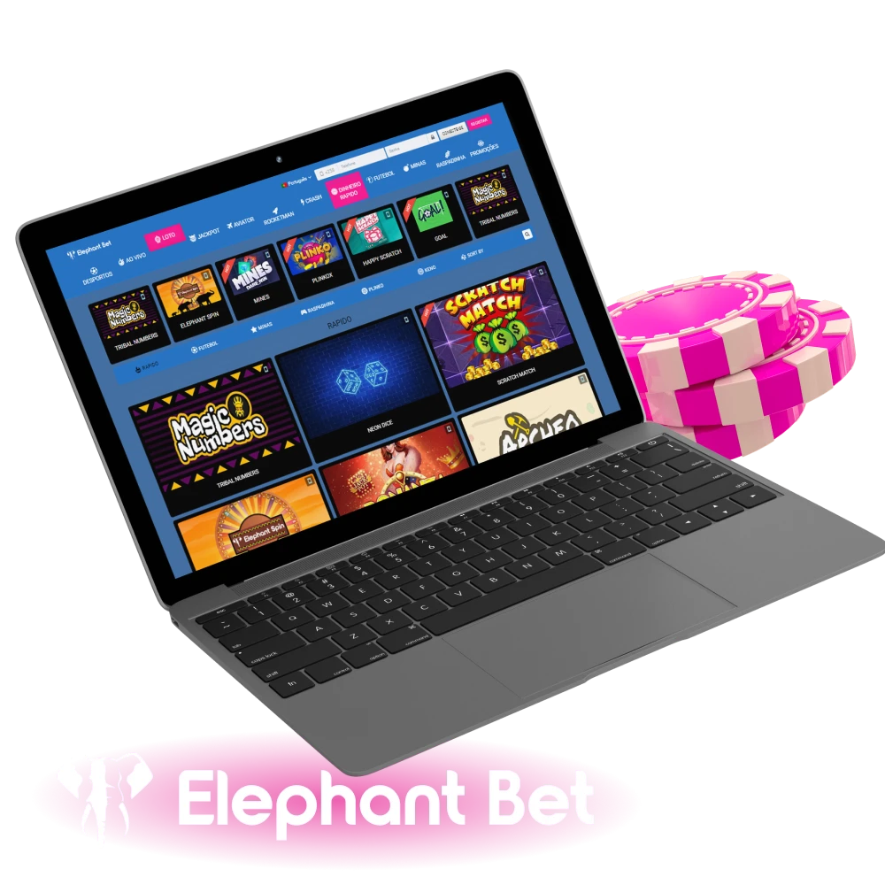 A Elephant Bet oferece mais de 2.000 jogos virtuais.